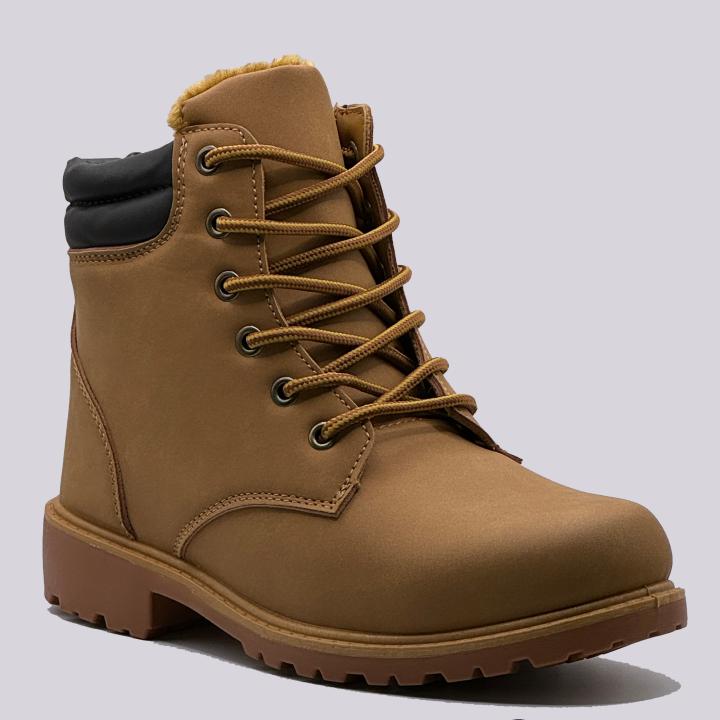 JZ Hermanos Botas impermeables con forro interior con cordón para mujer ...