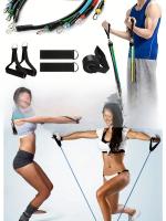 Conjunto De 11 Correas De Entrenamiento Muscular Multifuncional Resistencia De Cuerda Elástica Para Ejercicios De Fuerza Unisex - details 5