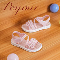 Sandalias De Tobillo Abierto Para Niñas De Color Sólido Y Tendencia, Transpirables Ligeros Y Resistentes Al Desgaste Para Todas Las Estaciones - details 11