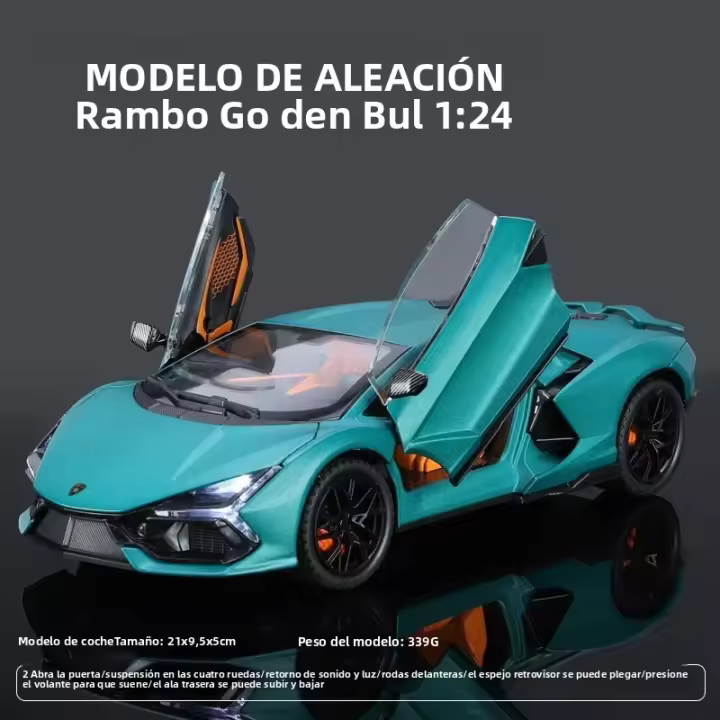 Modelo De Coche De Escala 1:24 Lamborghini Aventador En Aleación Con Efectos De Sonido Auténticos Regalo Perfecto Para Niños Y Enthusiasts De Los Coches - 1