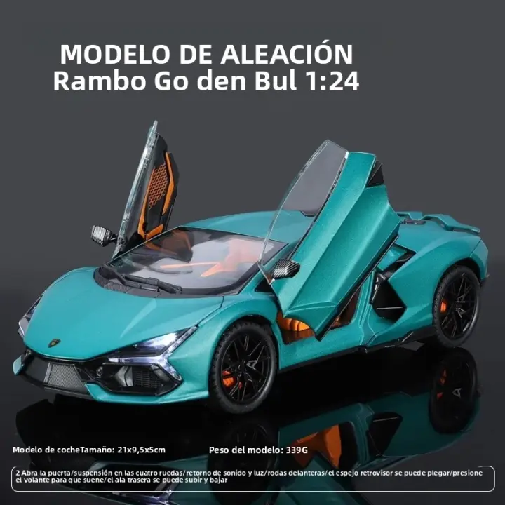 Modelo De Coche De Escala 1:24 Lamborghini Aventador En Aleación Con Efectos De Sonido Auténticos Regalo Perfecto Para Niños Y Enthusiasts De Los Coches - 1