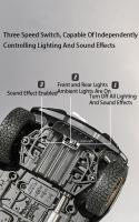 Modelo De Coche Rubicon a Escala 1:18 Con Luz Y Sonido Absorci\u00f3n De Choque Puertas Abiertas 4 Piezas Juguetes De Metal Para Niños - details 12