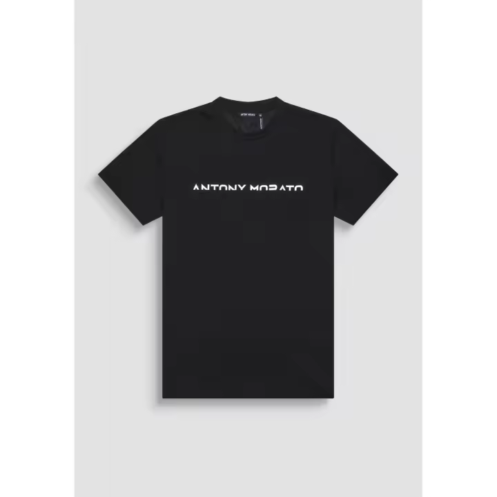 Camiseta Logo Bicolor Negra Morato - 1