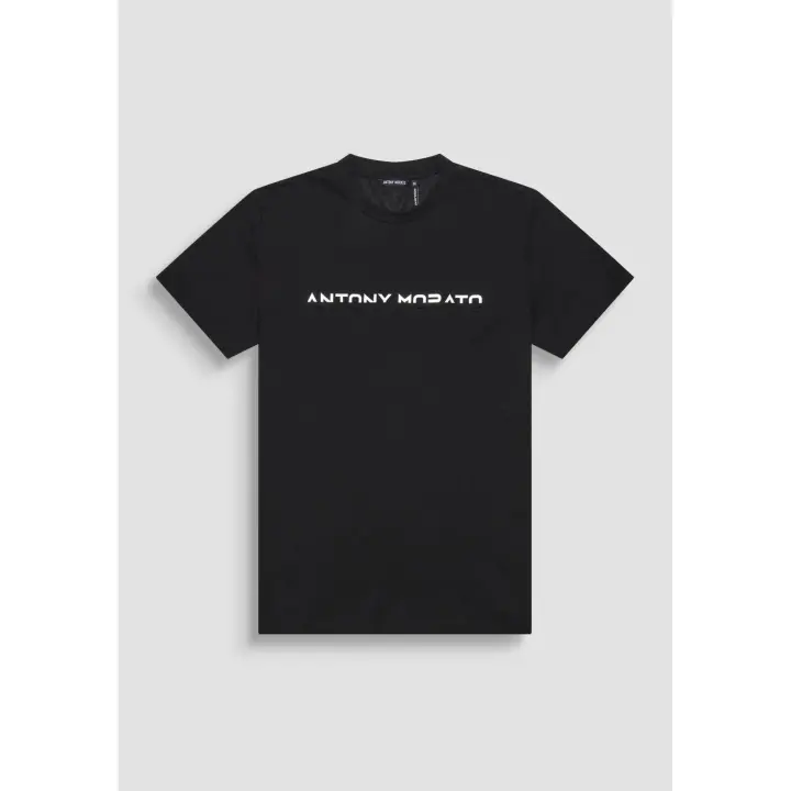 Camiseta Logo Bicolor Negra Morato - 1