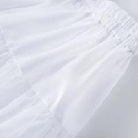 Ruffled Short Petticoat Para Mujeres Y Niñas Estilo Fluffy Bubble Tutu Puffy Half Slip Crinolina Para Prom No Hoop Material Poliéster - details 1