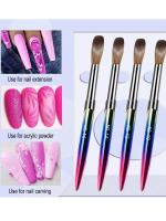Set De 4 Pinceles De Uñas Acrílicas Para Mujeres Set De Pinceles De Extensión De Gel Y Polvo De Acrílico Para Domicilio DIY - details 0