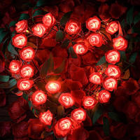 Luces De Navidad LED Rosa 20 Piezas Operadas Por Batería Para Decoración De Fiesta De Boda Y Valentín Guirnalda De Flores Fairy - details 28
