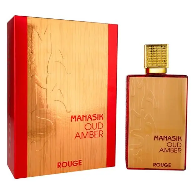 EAU DE PARFUM ARABE MANASIK AMBER OUD ROUGE 100ML-----PERFUME PARA MUJERES------PERFUME ARABE TOP - 1