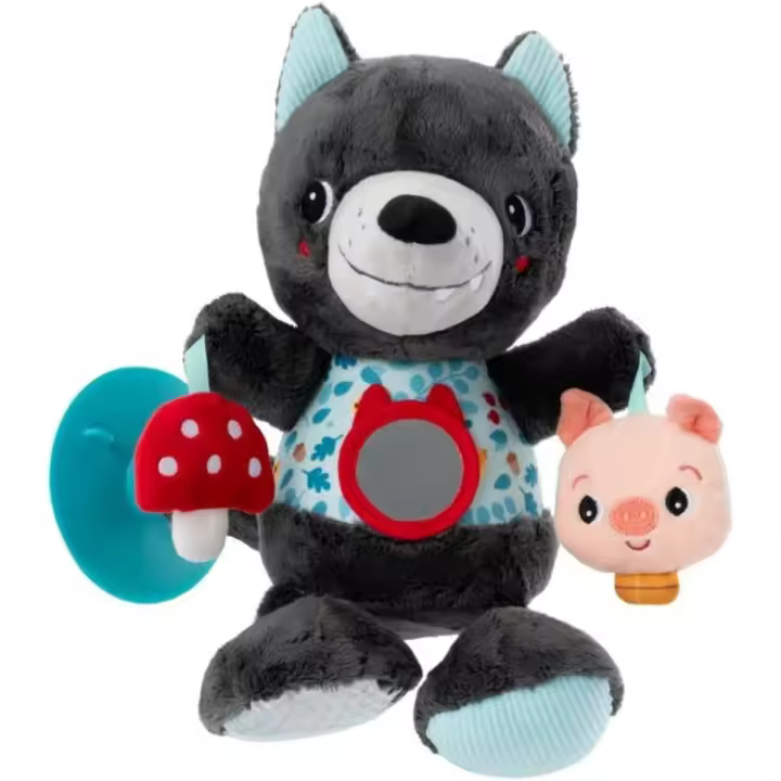 Peluche de Actividades Nomad Louis el Lobo - Lilliputines 83525 LI83525 Lilliputiens - 1