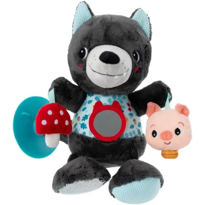 Peluche de Actividades Nomad Louis el Lobo - Lilliputines 83525 LI83525 Lilliputiens - 1