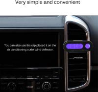 Termómetro del Reloj del coche,Reloj del termómetro de la decoración interior del coche de la pantalla LED,Reloj del tablero de instrumentos del coche 2 en 1,LED de moda ajustable - details 0