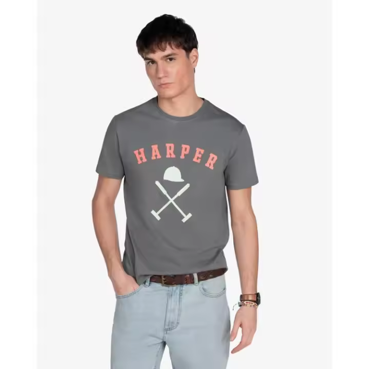 Camiseta New England Gray Anthracite - Harper & Neyer - Camiseta Hombre - 1