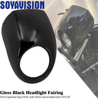 Faro Frontal De Motocicleta Cubierta De Careta Para Harley Sportster XL 883 1200 Dyna FX XL 1973-UP Cubierta De Lámpara De 5-3/4 Pulgadas Negro - details 0