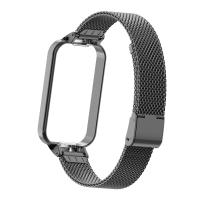 Correa De Reemplazo Para Redmi Band 2 Material De Acero Inoxidable Con Marco Protector Metálico Compatible Con Otros Smartwatches Longitud 23cm - details 5