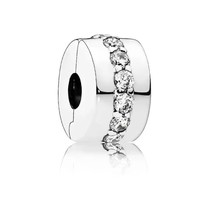 PANDORA Pandora Clip Sendero Luminoso Plata de Ley con Circonitas - 1