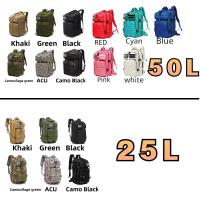 Mochila Táctica De Pesca Y Caza 25L/50L 1000D Nylon Impermeable Para Senderismo Y Camping Bolsa De Excursión Exterior Unisex - details 0