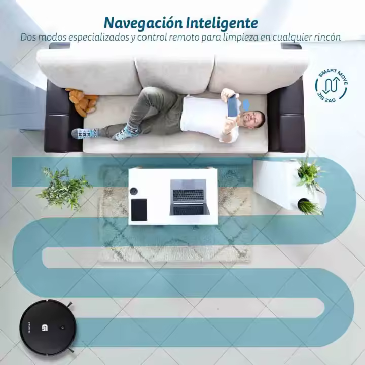 Robot Aspiradora con Navegación Giroscópica y Control Wi-Fi I-DANCERGYRO - 1