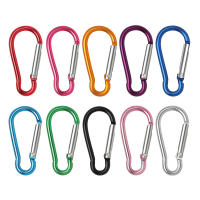 Llavero De Aluminio Carabiner Para Camping Al Aire Libre Y Escalada Kit De 5/10/50/100 Piezas Abrazadera De Botella De Agua Clip De Llave Accesorios De Escalada - details 0