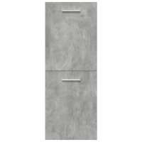 vidaXL Juego muebles de baño 4 pzas madera contrachapada gris hormigón 41 x 38.5 x 46 cm - details 2