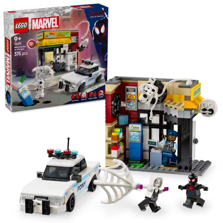 LEGO Super Heroes 76311 Multiverso Arácnido: Miles Morales vs. Mancha contiene 375 piezas - edad 9+ años 25L76311 - 1