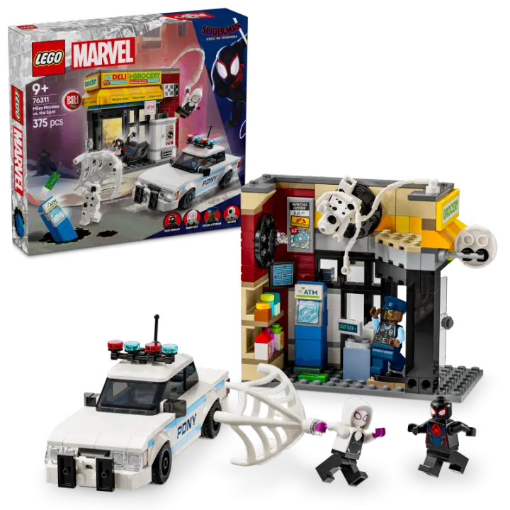 LEGO Super Heroes 76311 Multiverso Arácnido: Miles Morales vs. Mancha contiene 375 piezas - edad 9+ años 25L76311 - 1