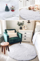 Alfombra Redonda De Peluche Suave Para Niñas Habitación De Princesa Castillo Alfombra Gruesa Decorativa Para Dormitorio Moderno - details 17