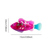 Juguete Para Gatos Robot De Pesca LED Interactivo Juguete De Pescado Electrónico Brillante Para Estimular Los Instintos De Caza Del Mascota Material Plástico - details 1