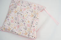 LALA - Juego de ropa de Cama para Cuna de Bebe, barandilla Anticolisión de Algodón de dibujos animados, Conejo Rosa 30*30, extraible y lavable. - details 9