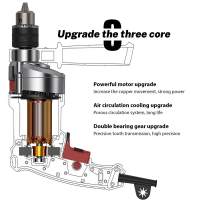3000RPM Taladro eléctrico multifunción, martillo eléctrico de impacto potente, herramientas eléctricas de velocidad infinitamente Variable, 220V herramienta de perforación de agujeros de pared para el hogar, velocidad ajustable - details 2
