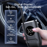 Bomba De Aire Portátil Inalámbrica 150PSI Mini Para Neumáticos De Coches Motos Y Bicicletas Con Batería Recargable Para Uso De Emergencia - details 6