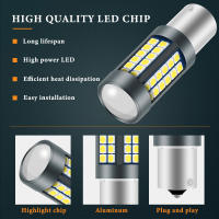 2x T15 1156 BA15S P21W T20 7440 LED Bulbs 3030 54smd CanBus Lámpara Para Luces De Señalización Retroiluminación 12v Universal - details 1