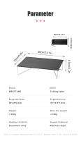 Mesa De Camping Compacta Y Portátil WESTTUNE Ultraligera Plegable De Aleación De Aluminio Para Acampar Y Senderismo - details 3