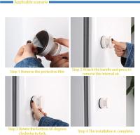 2 piezas ventosa manija de la puerta ventosa portátil ventana de la Bahía Ventosa con fuerte ventosa para el cuarto de baño armario cajón manijas de movilidad de vidrio - details 3