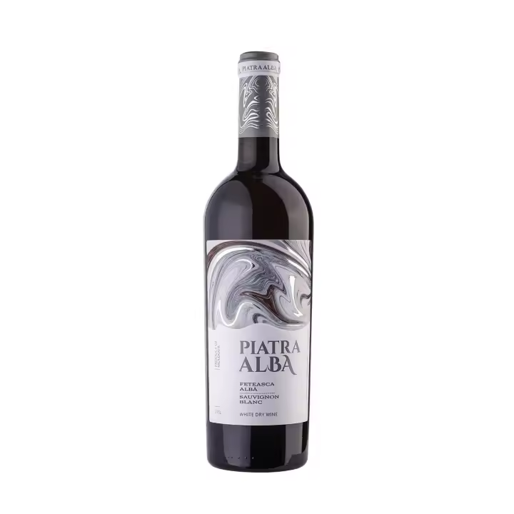 Piatra Alba - Feteasca Alba & Sauvignon Blanc & Muscat 2022 - vino blanco, tranquilo, seco, de Chateau Cojusna, Moldavia - 1