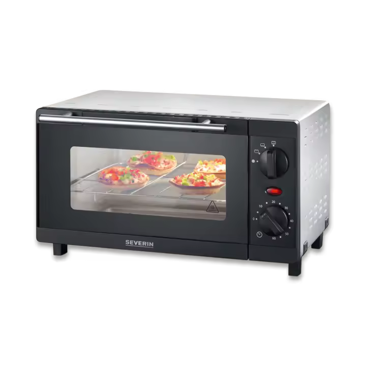 SEVERIN - Mini Horno Tostador 9 L. 800 W. Negro/Gris TO 2052 - 1