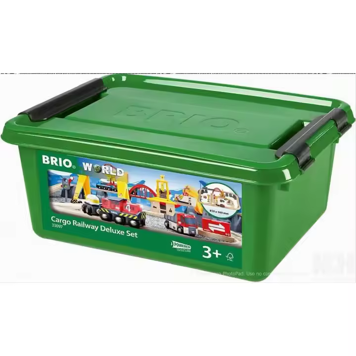 BRIO Set deluxe transporte de mercancías - conjunto de vía ferroviaria - 1