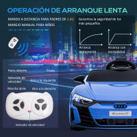 HOMCOM Coche Eléctrico AUDI RS e-tron GT para Niños de 3-5 Años Coche de Batería 12V con 2 Motores Mando a Distancia Faros LED Bocina Música USB y Apertura de Puerta 3-5 km/h 103x58x41 cm - details 3