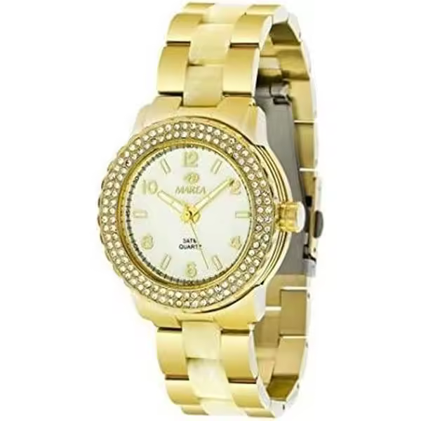 Reloj Marea para mujer dorado con circonitas en la esfera, Ref: B54010/5 - 1