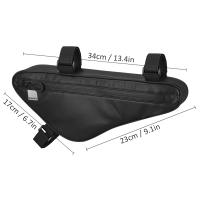 Bolsa De Marco Para Bicicleta SAHOO Impermeable Accesorios De Ciclismo Gran Capacidad Bolsa Triangular Frontal Para Tubo Inferior - details 2