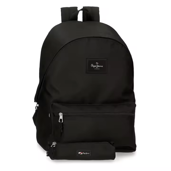 Mochila Pepe Jeans Aris + Estuche, Poliéster, 31x44x17.5 cm - 1