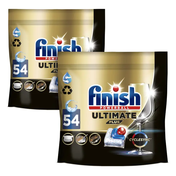 Finish Powerball Ultimate Plus All in 1 108 Pastillas para lavavajillas - 1