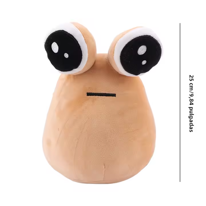 Muñeco De Peluche Mr Y Mrs Pou Ojos Grandes Muñeco De Peluche De Película Animal Relleno De Algodón PP Regalo De Cumpleaños Para Niños Regalo De Navidad - 1