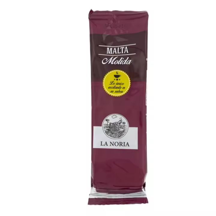 Pack de 12 unidades de Malta Molida La Noria 200 g - Bebida Instantánea 3 en 1 - 1