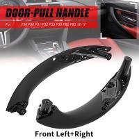 Negro trasero Izquierdo/Derecho Coche interior Puerta Manija TRIM pull grab panel Manija para-BMW Serie 3 4 F30 F80 - details 3
