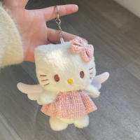 Llavero De Peluche Sanrio Hello Kitty Con Falda Y Alas De Anime Llavero De Coche Para Mujer Llavero De Bolso Para Niña Regalo De Cumpleaños - details 0