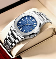 Reloj De Lujo LIGE Para Hombre 2025 Reloj De Pulsera De Acero Inoxidable Resistente Al Agua Con Luminosidad Y Fecha Cuadrado De Cuarzo - details 13
