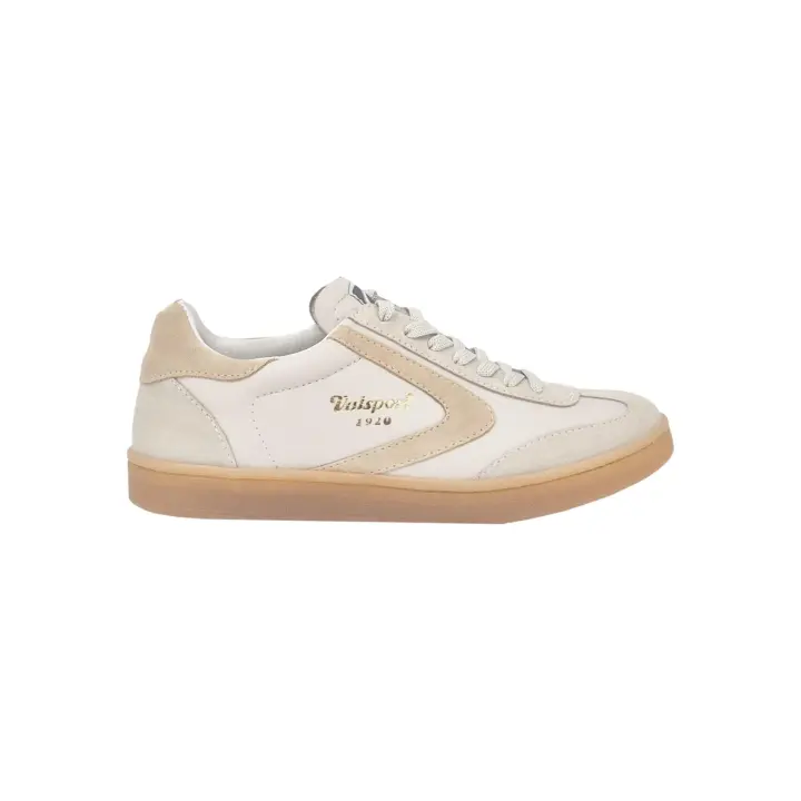 Zapatillas deportivas VALSPORT Olimpia de Piel y Serraje Color Crema - 1