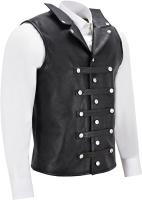Chaleco De Cuero Vintage Para Hombre Estilo Punk Sin Mangas Top Medieval Knight Chaleco De Ciclismo Chaleco De Hip Hop - details 1