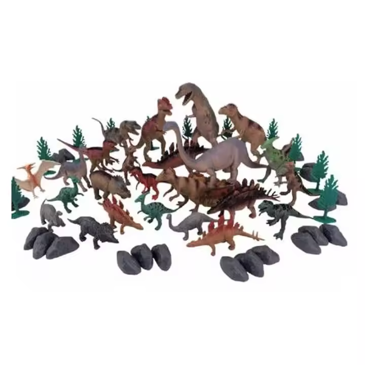 Set de figuras de dinosaurios con más de 20 piezas incluidas - 1
