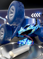 Coche De Acrobacia RC 2.4G Con Control Remoto Doble Cara Rotación 360° Carro De off Road Regalo Para Niños Y Adultos Hombres - details 12